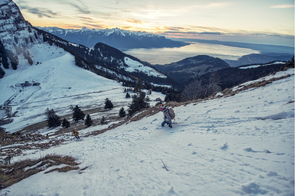 Col de Jaman, lac Léman, Alpes suisses